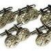 Steampunk Cufflinks Cuff Links x5 Pairs - Watch Movements TORCH SOLDERED - Silver BULOVA w/ Crowns - Wedding, Best Man, Groomsmen Gifts