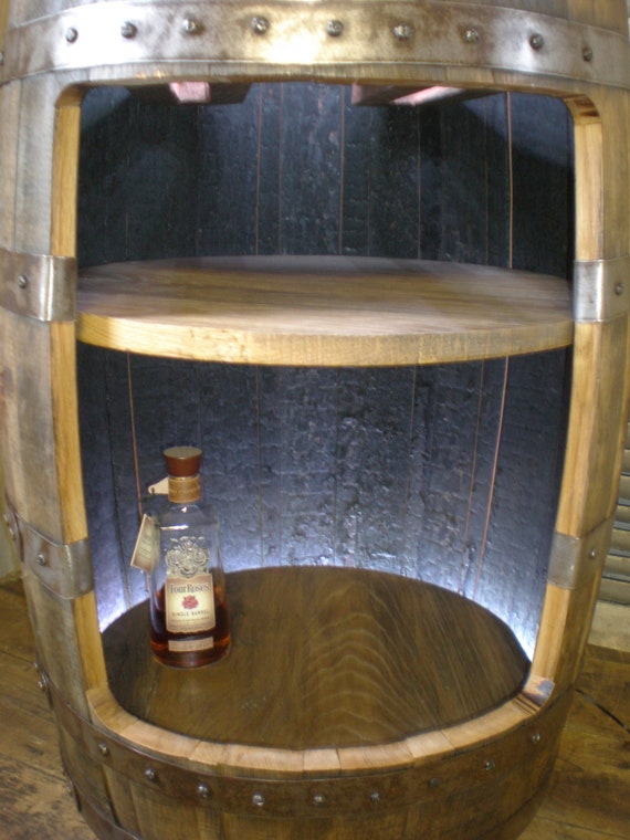 Whiskey Barrel Liquor Cabinet / Bar Reserved for Amyandscuba