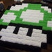 8 Bit Mario mushroom rug