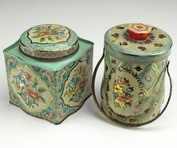 Vintage Candy Tins Made in England by FolkLura on Etsy