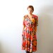 50% OFF Vintage summer modest belted dress