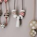 White handmade ceramic pendant-the goddess-tribal jewellery-primitive-OOAK