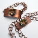 RESERVED FOR VAN Etched Copper Bracelet and Necklace Set