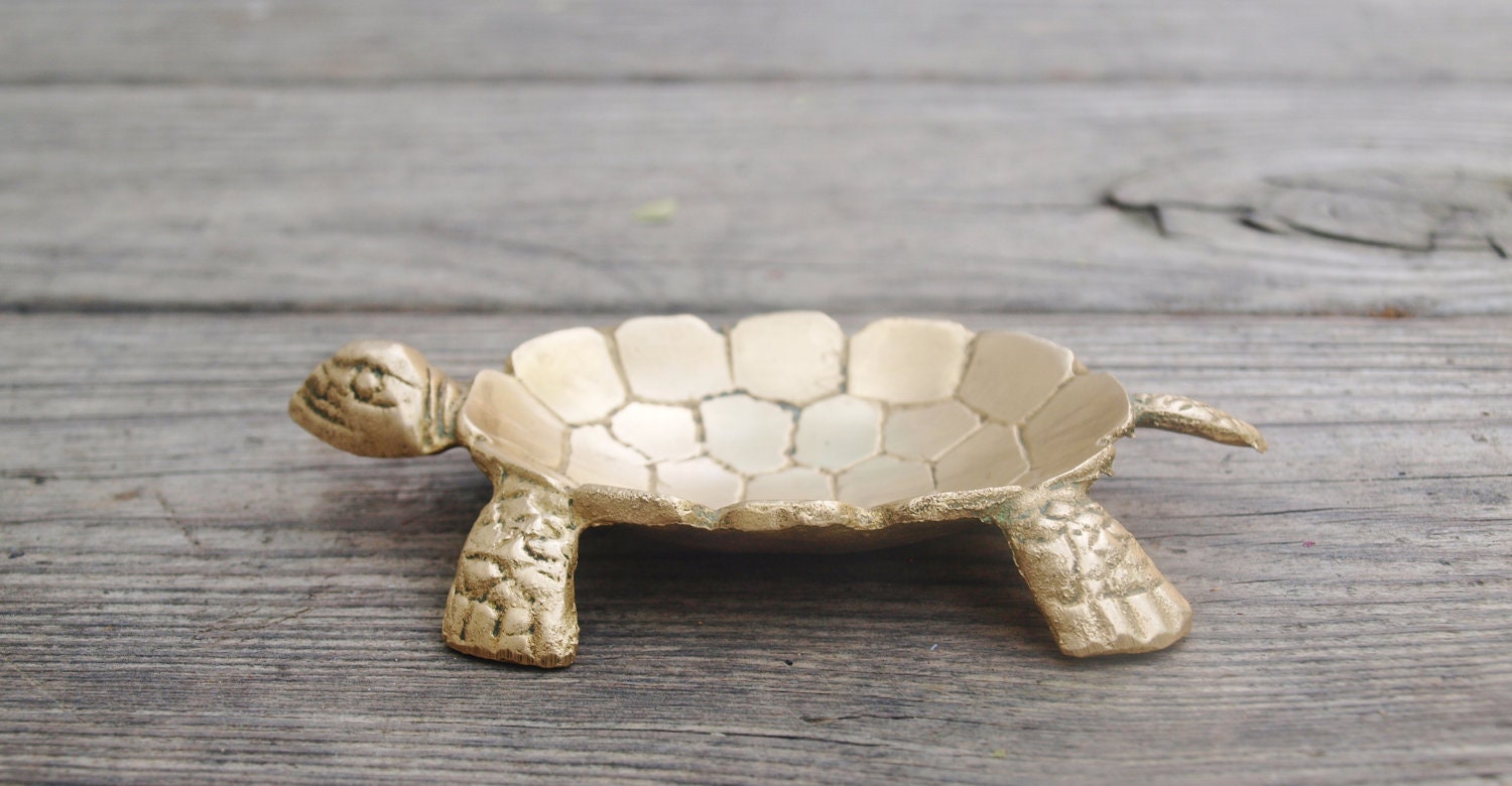 Vintage Brass Turtle