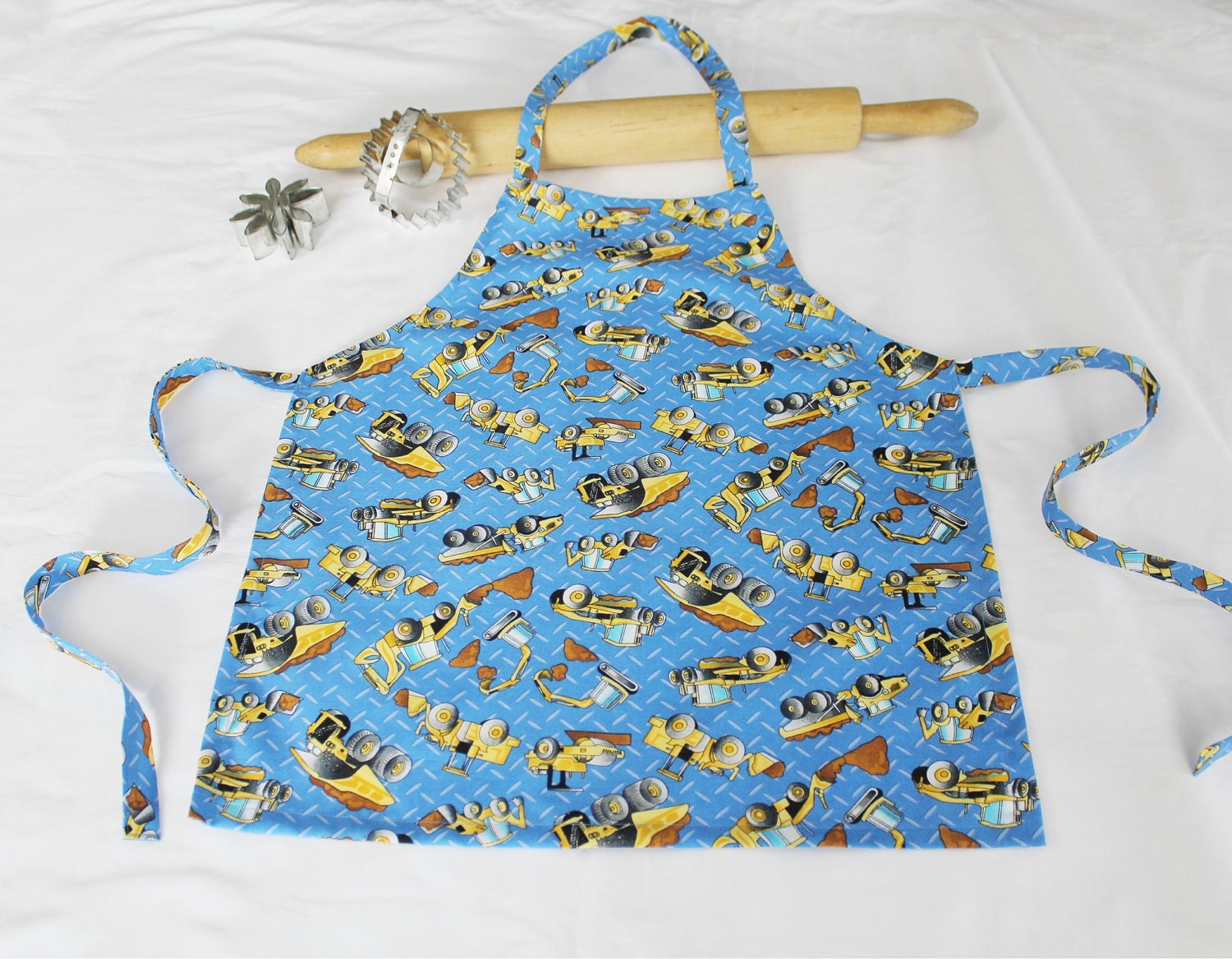 Construction Trucks Child Apron