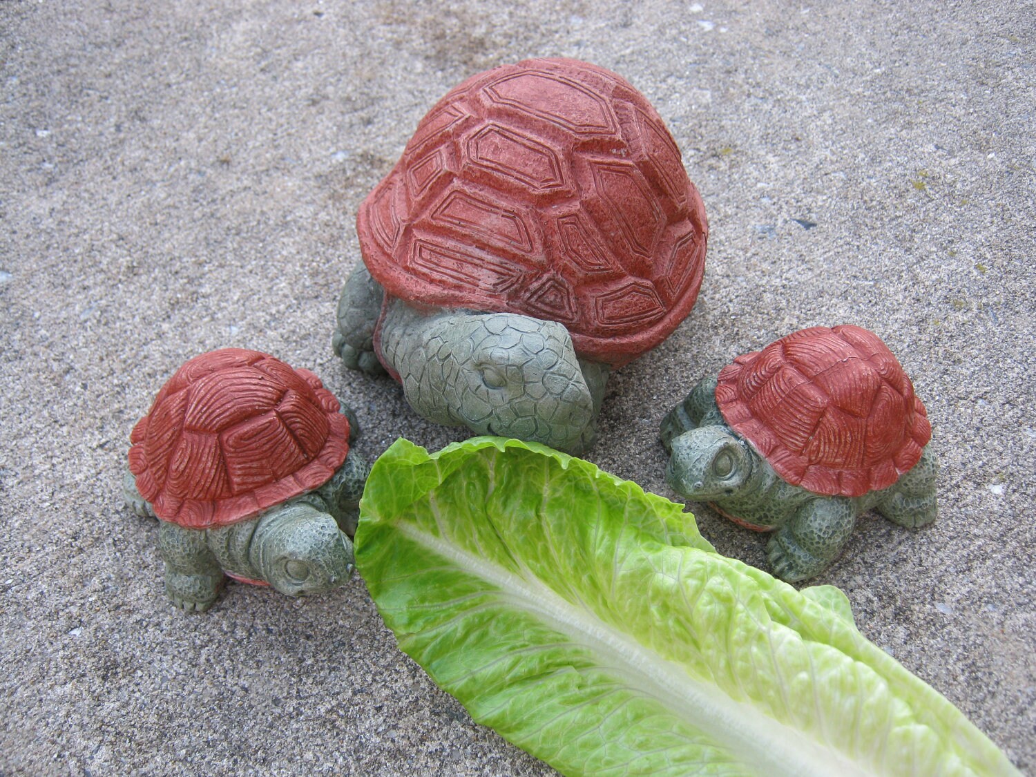 Turtle Statue Family Turtles Concrete by WestWindHomeGarden