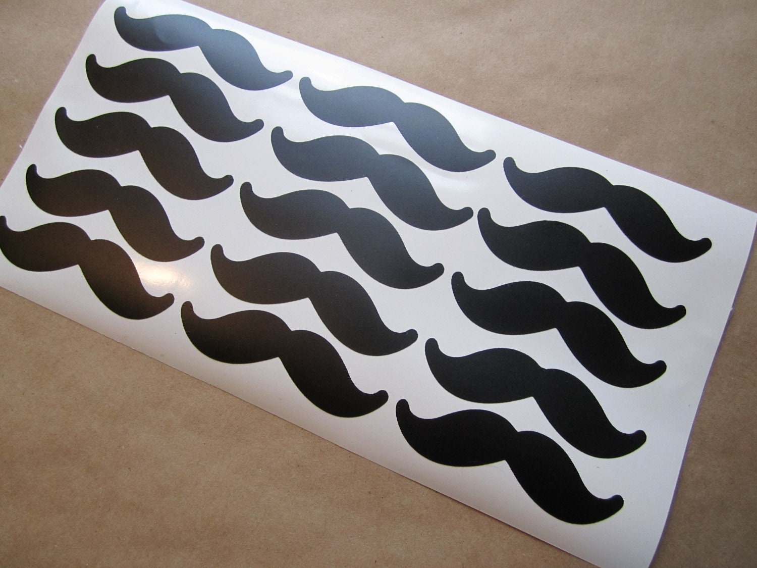 20 Vinyl Mustache Stickers 3 inch by DarlingWednesday on Etsy