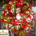 Christmas Santa Luxe Wreath with Lights