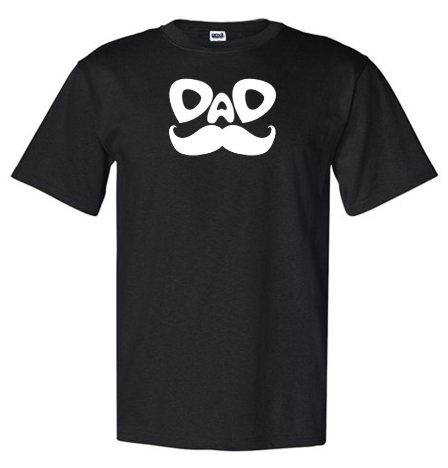 New Dad Mustache birthday new Dad T-Shirt mens by FreshFrogTees