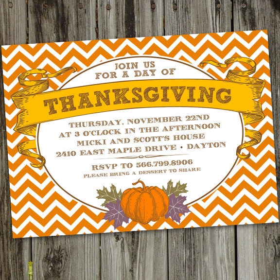 Free Thanksgiving Holiday Invitations 3