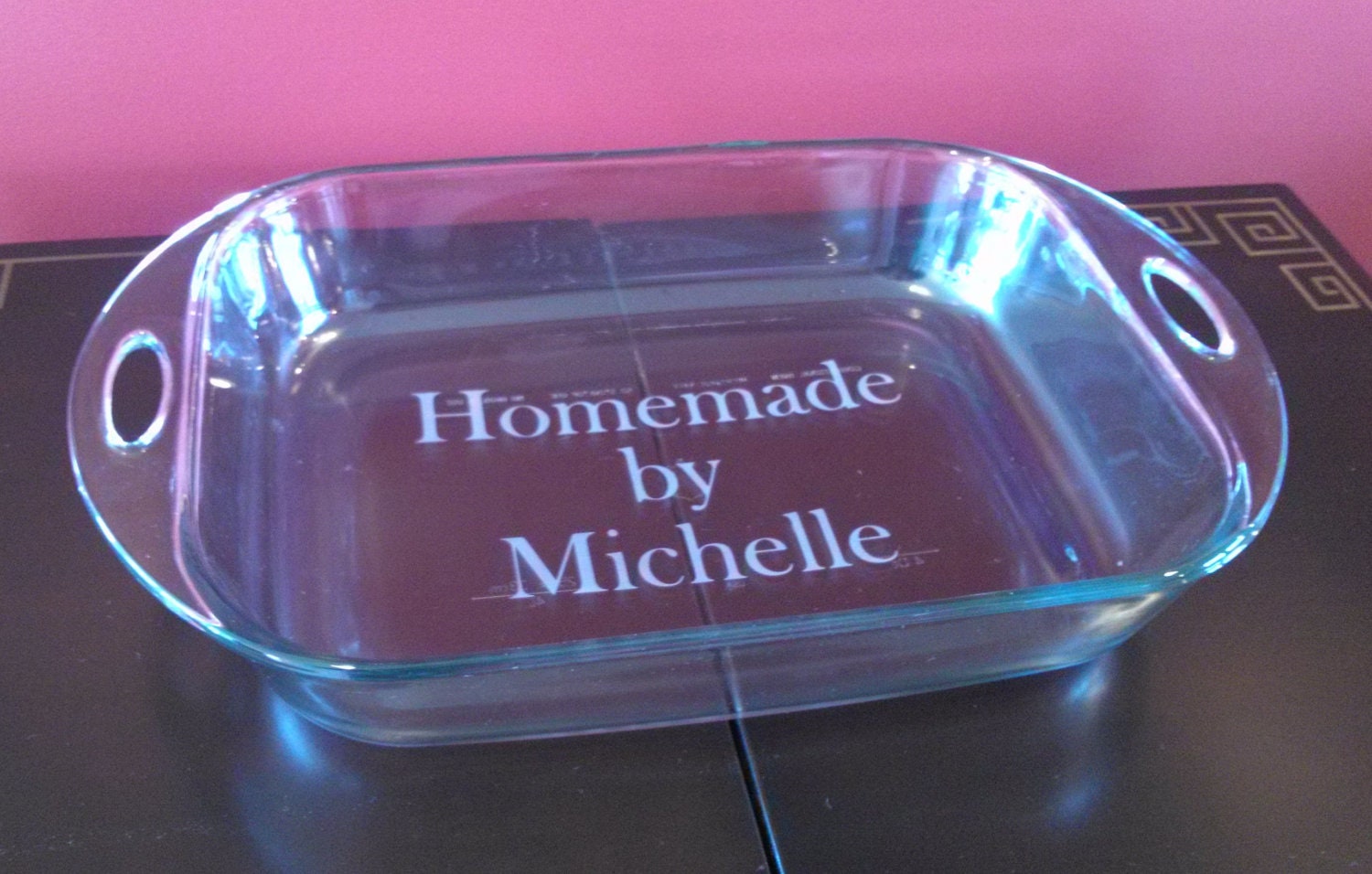 Personalized casserole dish Etched dish with by WaterfallDesigns