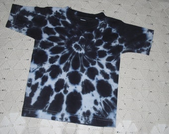 Tie dye shirt, 3 toddler, black and white- Dalmation or Cow Halloween Costume, 350