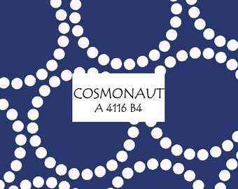 Half Yard Cosmonaut Pearl Bracelet, Lizzy House for Andover Fabrics, 100% Cotton Fabric, A 4116 B4