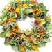 Dried Floral Wreath, Fall Wreath, Harvest Wreaths, Dried Flowers, Wreaths
