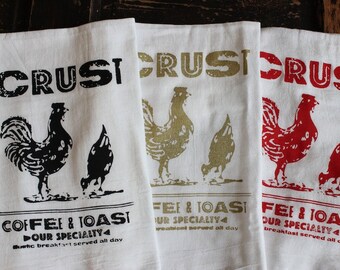 3 Kitchen Towels -Flour Sack Towels -Tea Towels - Dish Towels - by Modern Vintage Market