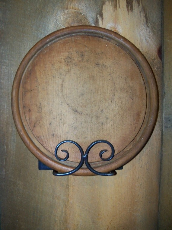 Wrought Iron Plate Rack Made by Blacksmith Wall by