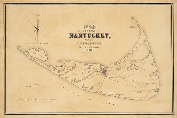 1838 Map of Nantucket