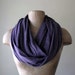 HEATHER PURPLE Infinity Scarf - Super Soft Circle Scarf - Eggplant Loop Scarf - Jersey Blend Eternity Scarf