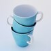 Sango Fine China Turquoise Coffee Cups Mod