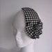 Houdstooth fascinator vintage cocktail hat
