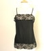 Vintage Black Lace Camisole 1970s Size Medium
