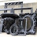 Large Black Picture Frame Set with Mirror Shelf Plaque Vintage