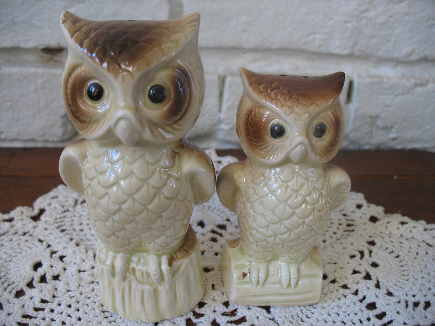 Sale Vintage Owl Salt and Pepper Shakers JAPAN Mid