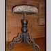 Antique Victorian Piano Stool Cast Iron Legs Tapestry Top Adjustable
