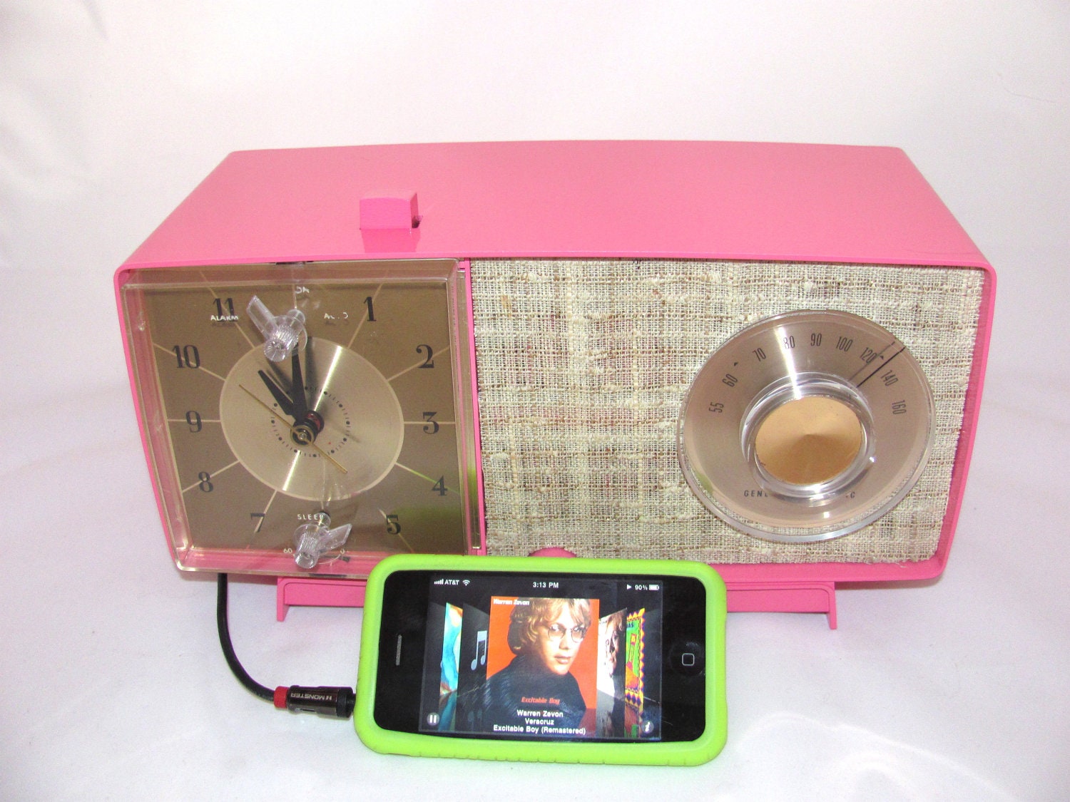 pink radio clock pink radio clock