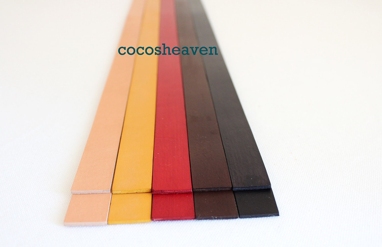 Genuine Leather Strap / Leather Handle 1 pair / by cocosheaven