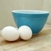 Small Blue Pyrex Mixing Bowl