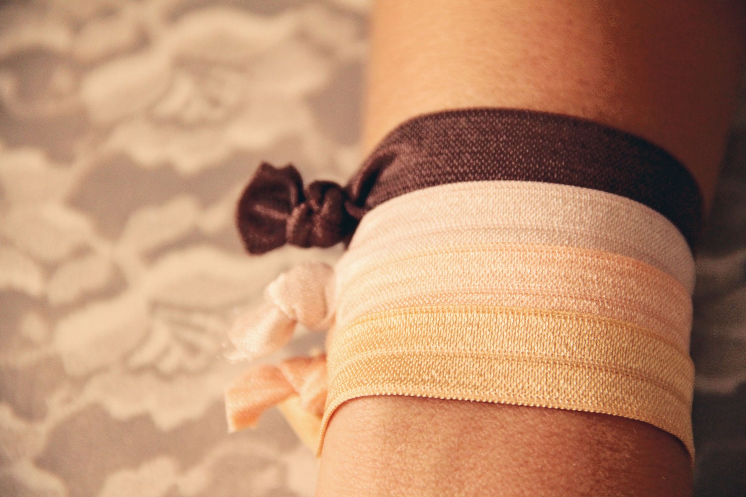 SALE TEN Autumn Leaves No Dent Hair Ties won't leave a