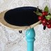 Vintage 1940's 50's Navy Blue and Cream Hat with Cherries Made by Phil Strann