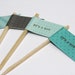 Baby Shower Cupcake Toppers - Flag "It's a Boy" - Handmade - Shower Decorations - Set of 12