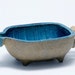 Nils Kahler Split Bottle Gravy Boat or Footed Bowl Denmark Pottery Ceramics Modern Era Eames