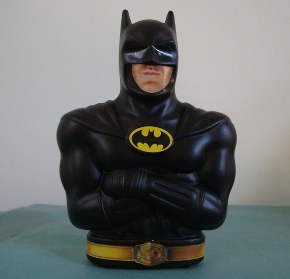 PIGGY BANK BATMAN figure plastic 7 inch tall