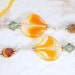 SALE, Lampwork Beads, Swarovski Crystals, Sterling Silver, Dangle Pierced Earrings. OOAK Handmade Earrings. CKDesigns.US