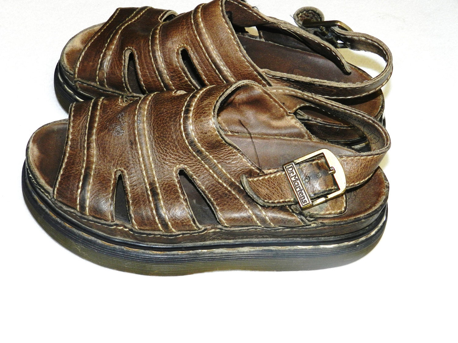 Vintage 90s Leather Dr Martens Sandals UK6 by FerryTaleTreasures