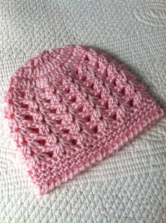Crochet Baby Hat, Soft Pink Baby Hat, Newborn Hat, Crochet Baby Hat, Newborn Baby Hat, Pink Infant Hat