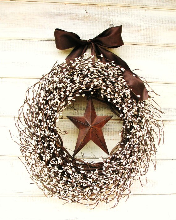 Rustic Tin Star Wreath
