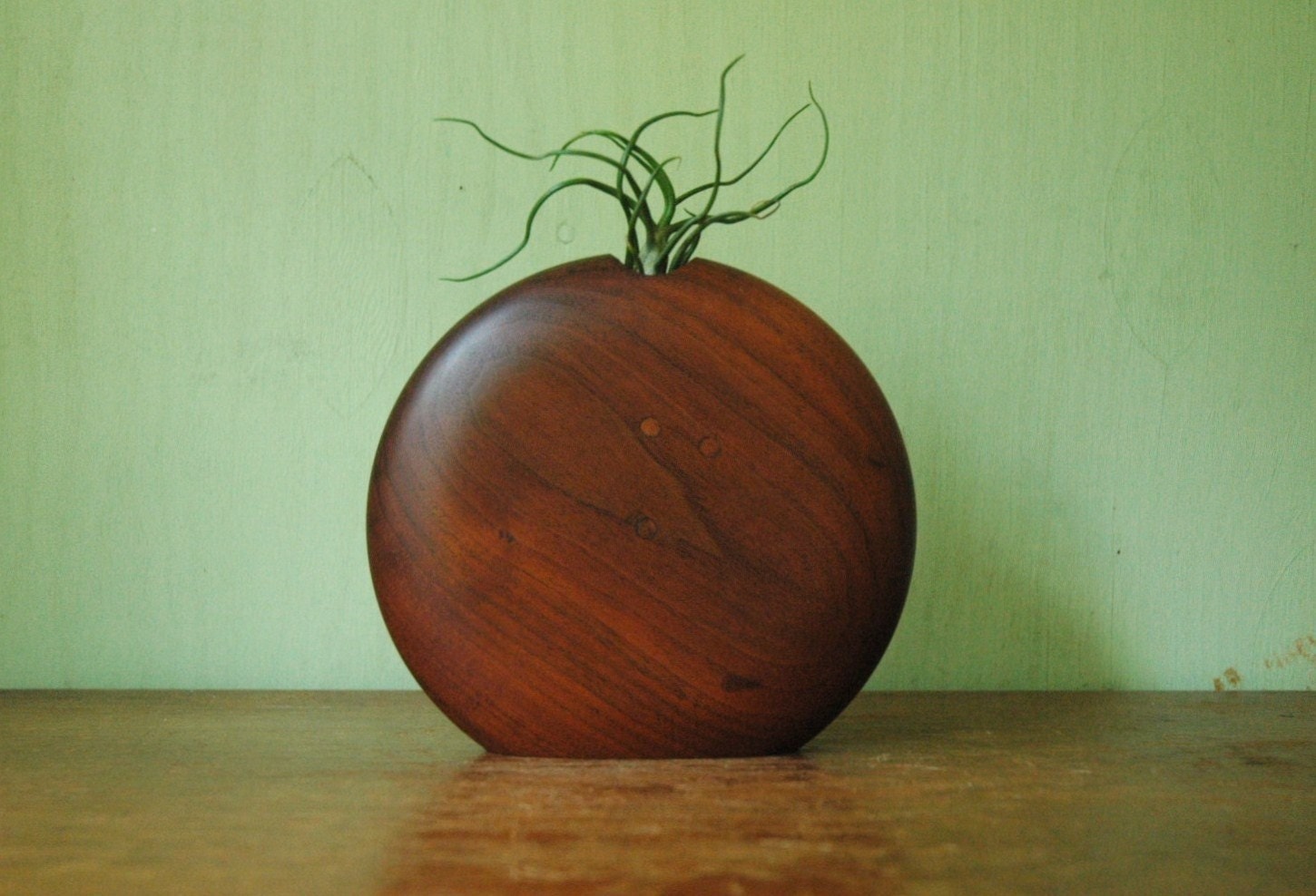 Danish Modern Wooden Bud Vase Mid Century Modern by JunkHouse