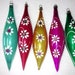 Shiny Brite Icicle Teardrops Blown Glass by Lanissa West Germany