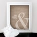 Ampersand Love - Custom Wedding Date Name Print - 8x10 - Personalized Wedding Gift - Choose Color - Bridal Shower Gift - Engagement Present