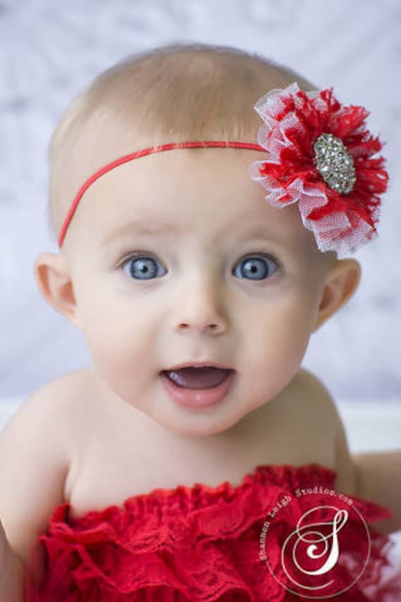 Items similar to Sweet Christmas Candy Cane Headband Baby Headband