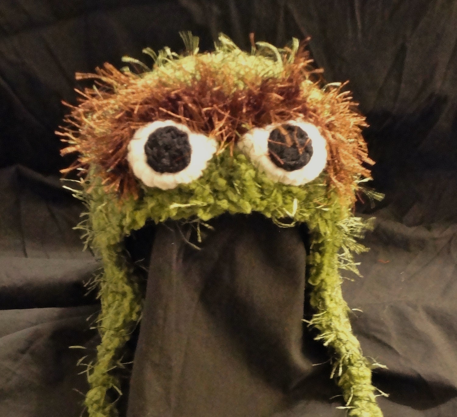 Crochet Oscar the Grouch Hat for Jesse