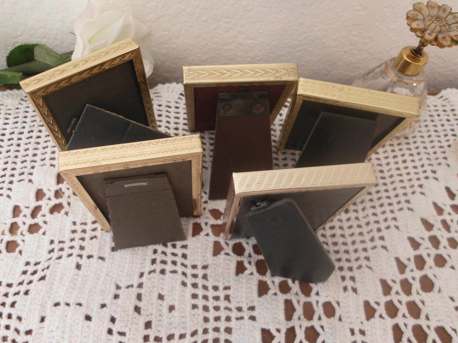 Vintage Gold Metal Frame Collection Set 2.25 x by ElegantSeashore