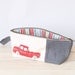 Men's Toiletry Bag in Go Go Retro and Gray Linen