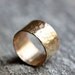 Wide Textured Brass Band, Unisex, Rustic, Size 9