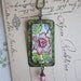Tin Jewelry "Framed Dahlia" Pendant Tin for the Ten Year Anniversary FREE USA SHIPPING
