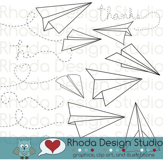 free paper airplane clipart - photo #45